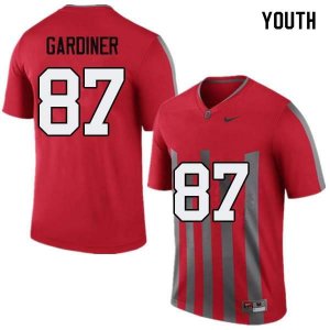 Youth Ohio State Buckeyes #87 Ellijah Gardiner Throwback Nike NCAA College Football Jersey New Year QXU1444FR
